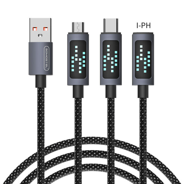 Somostel BJ25 3.1A Câble USB de Charge avec Lumière LED Racing