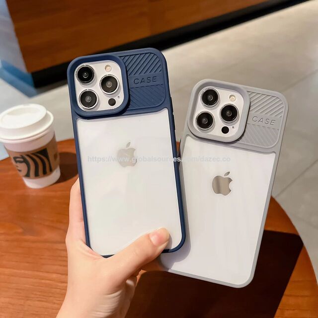Funda para Teléfono de PC+TPU Transparente de Doble Color con Empalme, Funda 2 en 1 para iPhone 16 15 14 13 12 PRO Max