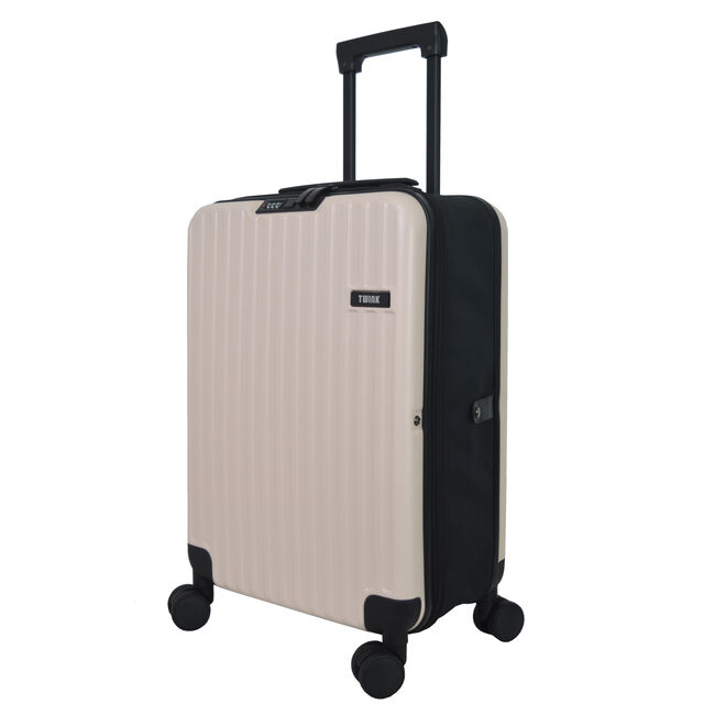 Direct factory Rigid foldable ABS luggage,Storage Luggage,8 wheels,inserted lock,for travel