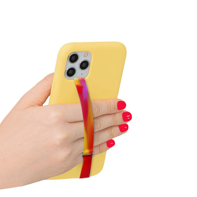 Cordão Ultrafino de Aço Inoxidável para Celular com Fivelas Duplas, Conector Anti-Perda Durável, Alça de Laço de Dedo para Celular