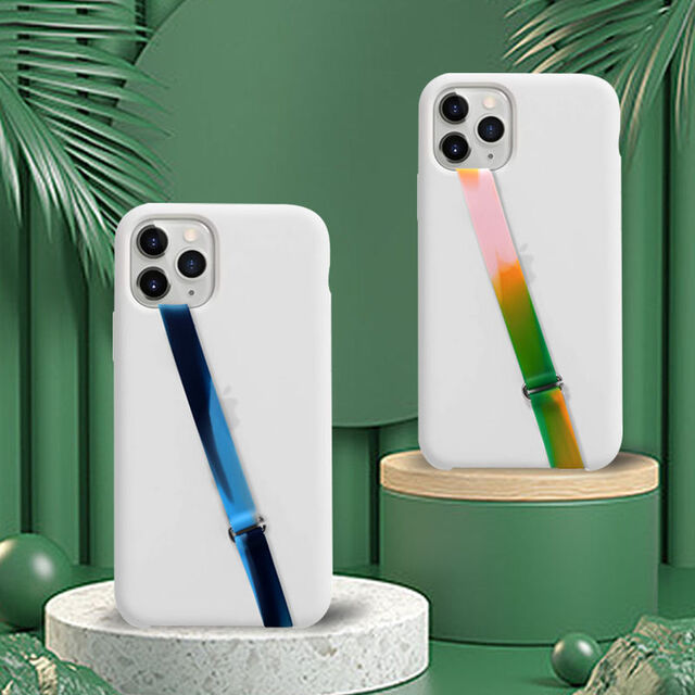 Cordão Ultrafino de Aço Inoxidável para Celular com Fivelas Duplas, Conector Anti-Perda Durável, Alça de Laço de Dedo para Celular