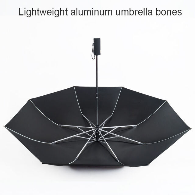 Parapluie promotionnel de voyage pour filles en gros, coupe-vent, pliable en 3 sections pour femmes, parapluie pliant automatique personnalisé pour la pluie avec logo