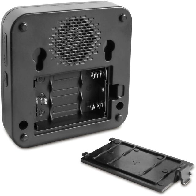 Timbre Inalámbrico, Alcance de hasta 305 metros con 2 Receptores Enchufables, 1 Botón Pulsador Impermeable, 64 Melodías, Sonido Fuerte de 110dB