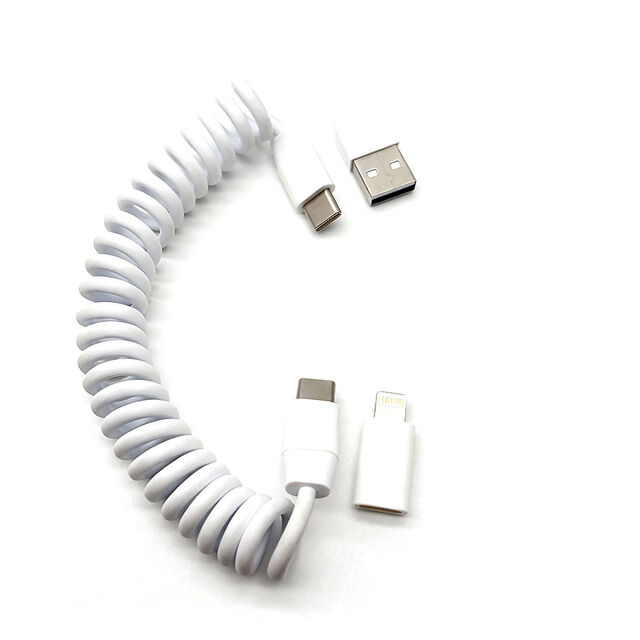 Schnelles, langlebiges, einziehbares 4-in-1-USB-Datenkabel für Telefon, Tablet, Laptop, Direktverkauf ab Werk