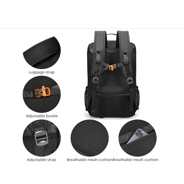 ODM DJ-Rucksack für Club-Gigs, DJ-Mixer-Case kompatibel mit Pioneer DJ DDJ-REV1, DJ-Controller, Novation Launchkey 37-Tasten-Keyboard
