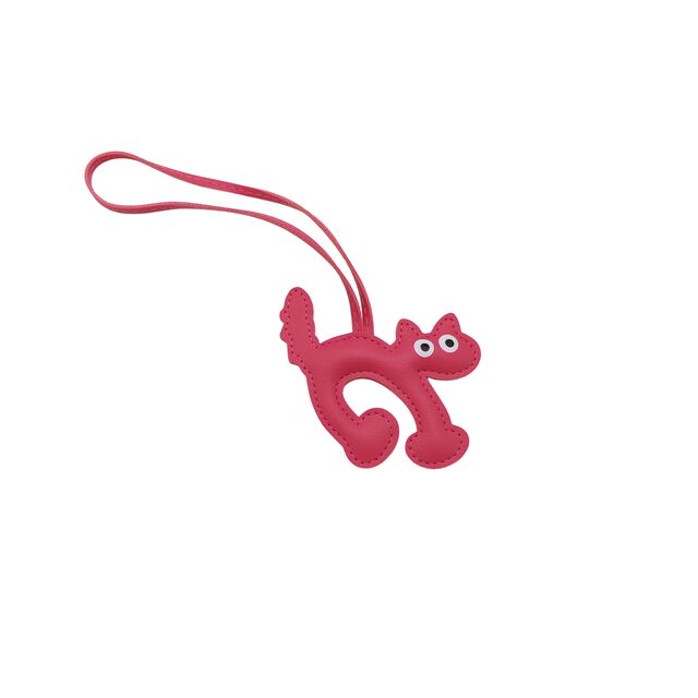 Fabricante Llavero de Cuero Genuino con Forma de Gato y Correa de Muñeca con Cierre Seguro, Durabilidad Mejorada y Diseño Anti-Pérdida