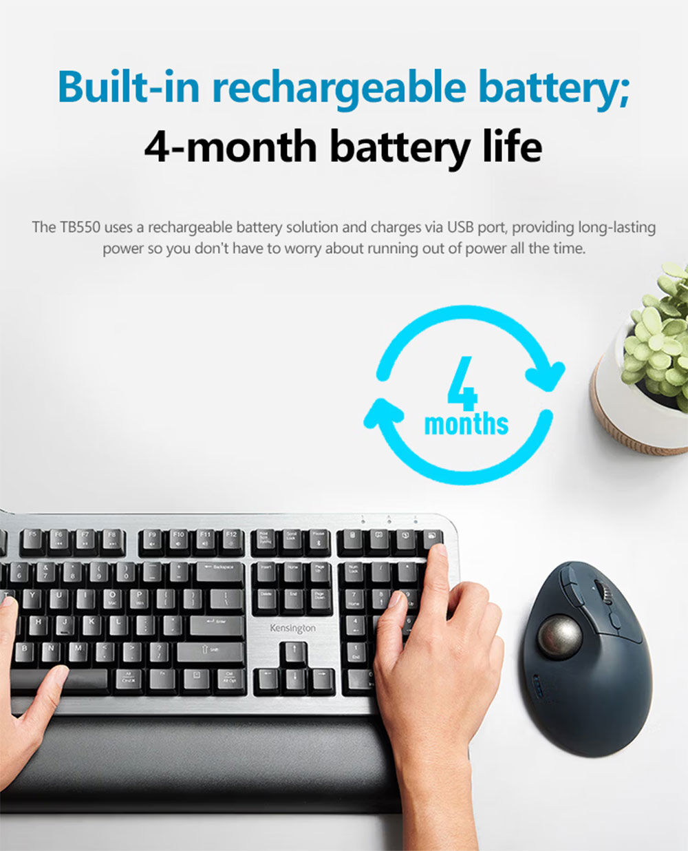 Wireless Bluetooth Dual-mode Vertical Trackball Mouse Ergonomic Mouse ...