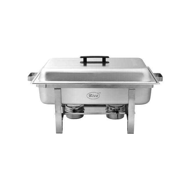 Hualing Hotel Restaurant Küchenausstattung Edelstahl Roll Top Buffet Chafing Dish Schnellkostwärmer 2 Einheiten