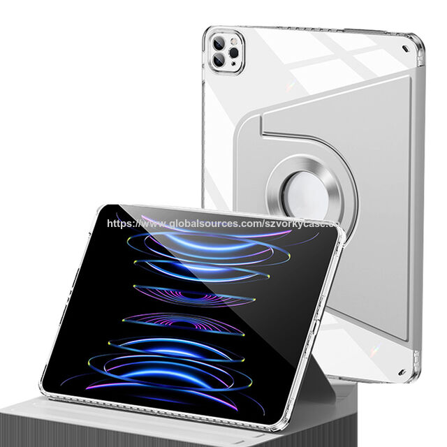 جراب جلد PU دوار 360 درجة TPU+PC مغناطيسي لجهاز Ipad mini 6-12.9