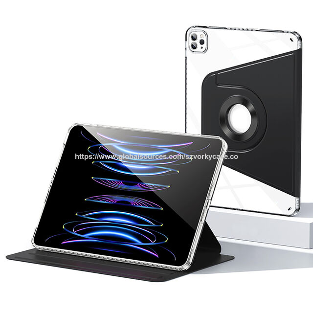 جراب جلد PU دوار 360 درجة TPU+PC مغناطيسي لجهاز Ipad mini 6-12.9