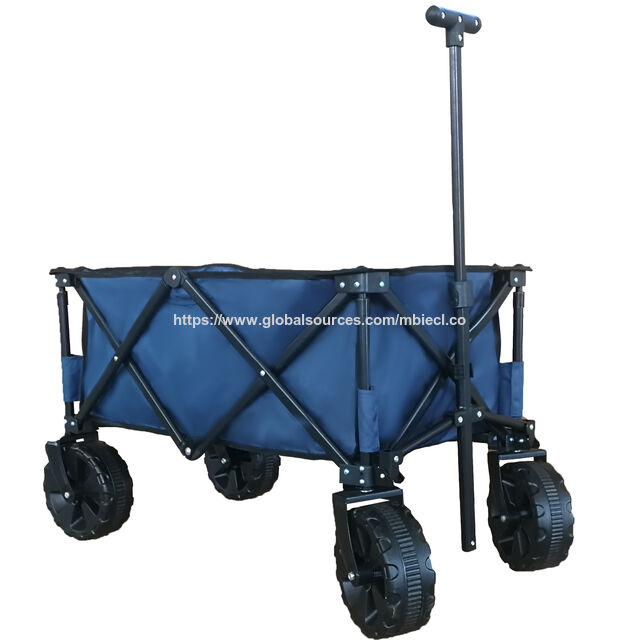 Chariot Pliant Utilitaire pour Jardin Extérieur, Plage et Camping - Chariot de Transport Pliable