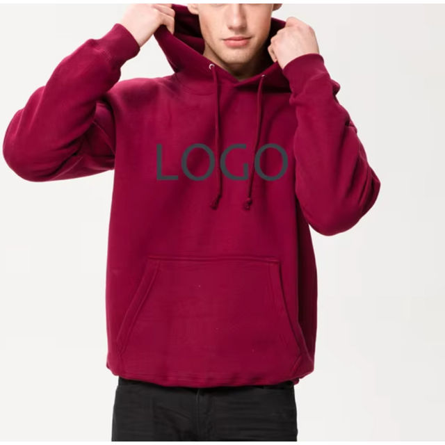 Fábrica JC Sudadera con Capucha Lisa de Felpa Gruesa y Talla Grande Personalizada para Hombre Estilo Urbano con Hombros Caídos Sudaderas con Capucha Estampadas en Negro de Fábrica