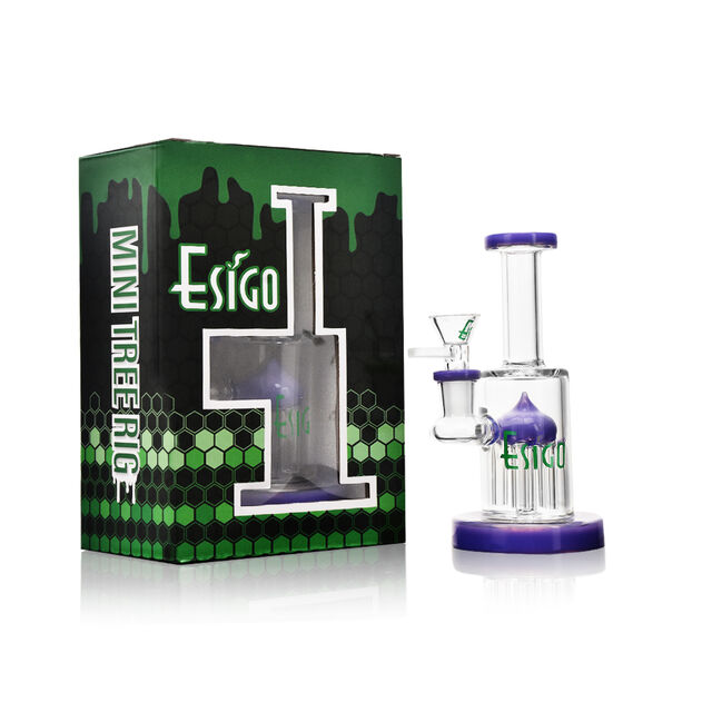 Esigo Slime Color Tree Perc Glass Oil Rig Pipe à Eau en Verre