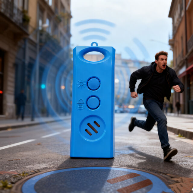 120dB Persönlicher Sicherheitsalarm Mini Wiederaufladbarer Alarm zur Sicherheit mit LED-Beleuchtung für Kinder und Frauen beim Nachtlauf