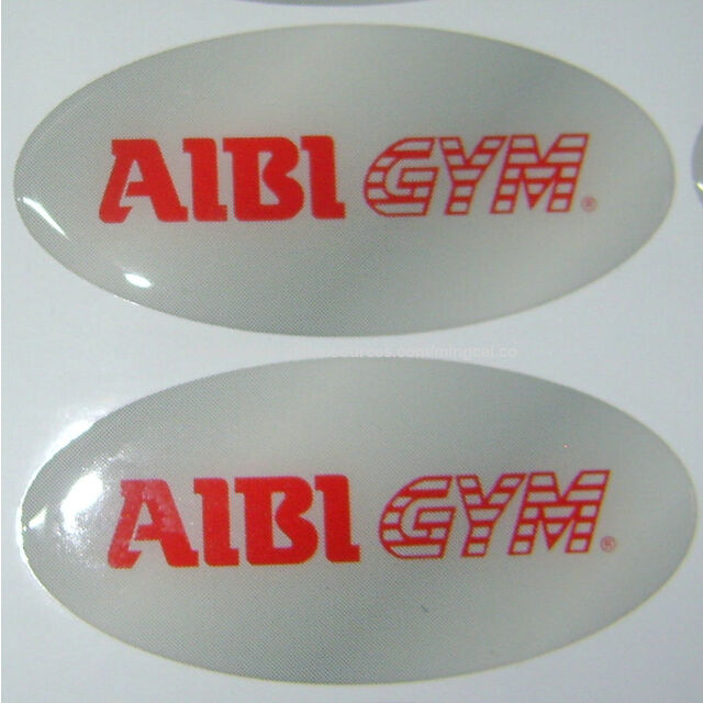 Logo resin epoksi kristal kustom dengan pola dan bentuk apa pun