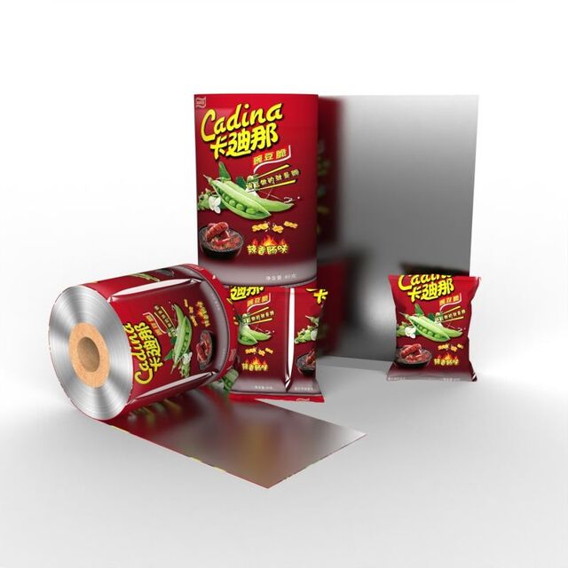 Película de embalaje con impresión personalizada BOPP/CPP, laminación de película plástica, película en rollo automática, PET CPP, película de embalaje sellable para vasos