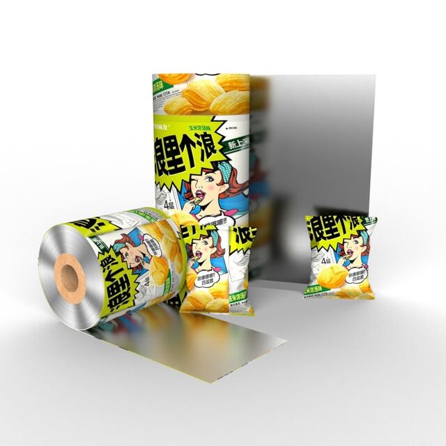 Película de embalaje con impresión personalizada BOPP/CPP, laminación de película plástica, película en rollo automática, PET CPP, película de embalaje sellable para vasos