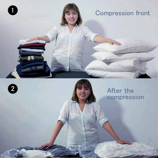 Sacos de compressão a vácuo para guardar cobertores, roupas, jaquetas de plumas, edredons, malas, sacos de viagem a vácuo
