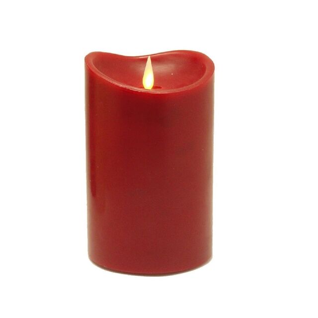 Bougie LED en cire avec flamme dansante électrique à piles pour décoration de fête à la maison