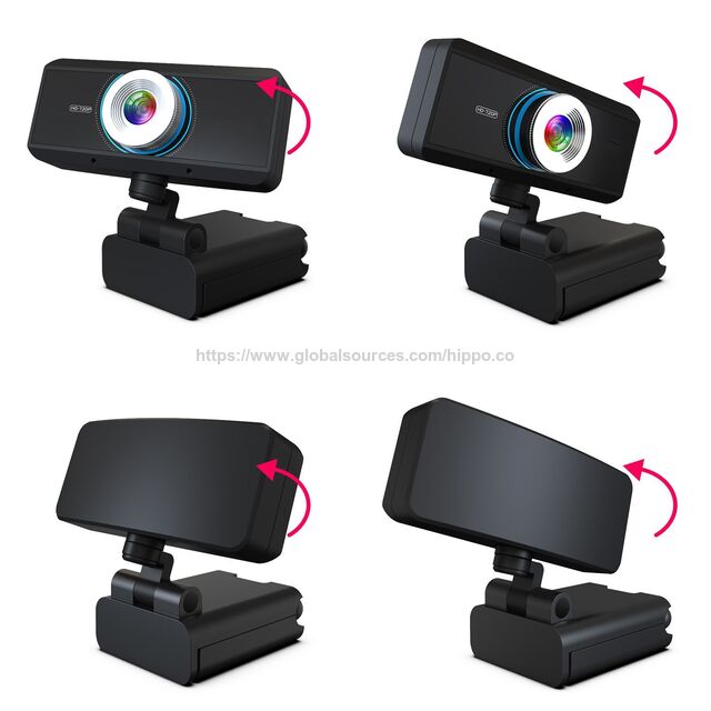 Webcam 1080P com Foco Automático para PC, Webcam de Transmissão ao Vivo para Trabalho e Estudo