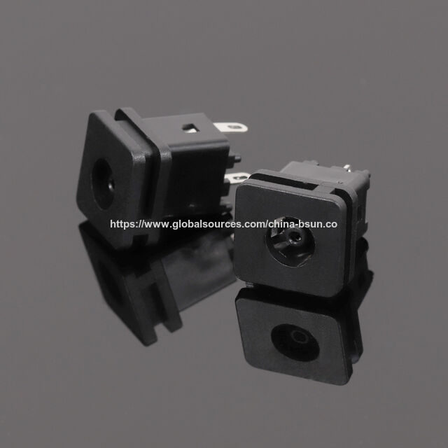 Bsun Connecteur d'Alimentation DC, Type Vertical, Boîtier Métallique, 1.65, Broche Centrale de 2.0*2.5mm, Diamètre Extérieur de la Fiche 5.5*2.5mm DC avec une Durée de Vie de 5 000 Cycles