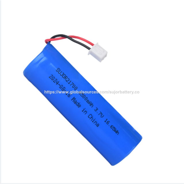 SUJOR Bateria recarregável de íon de lítio no atacado 3.7V 21700 4500mAh Bateria de lítio 16.65Wh para detector de metais