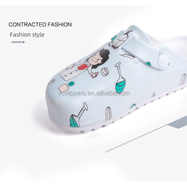 Sabots EVA Imprimés Élégants BreezeStep pour Femmes, Plateforme à Talon Haut, Boucle, Chaussures de Plage et de Jardin, Bout Fermé, Semelle Souple d'Été