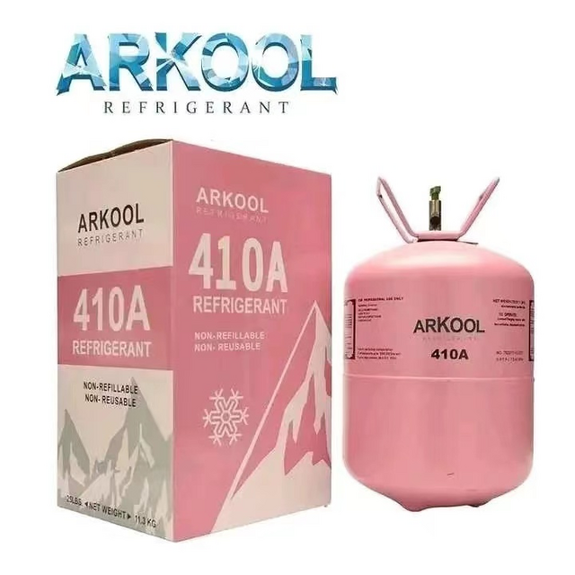 Fourniture en gros de gaz réfrigérant R404 Pureté 99,9% Bouteille de 13,6 kg