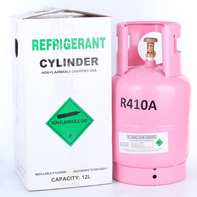 Fourniture en gros de gaz réfrigérant R404 Pureté 99,9% Bouteille de 13,6 kg
