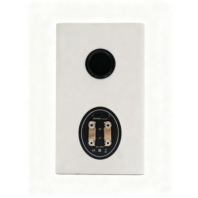 Haut-parleurs passifs Hi-Fi HF100 en gros : Paire en bois massif pur, finition blanche élégante, reproduction sonore de qualité audiophile pour la maison