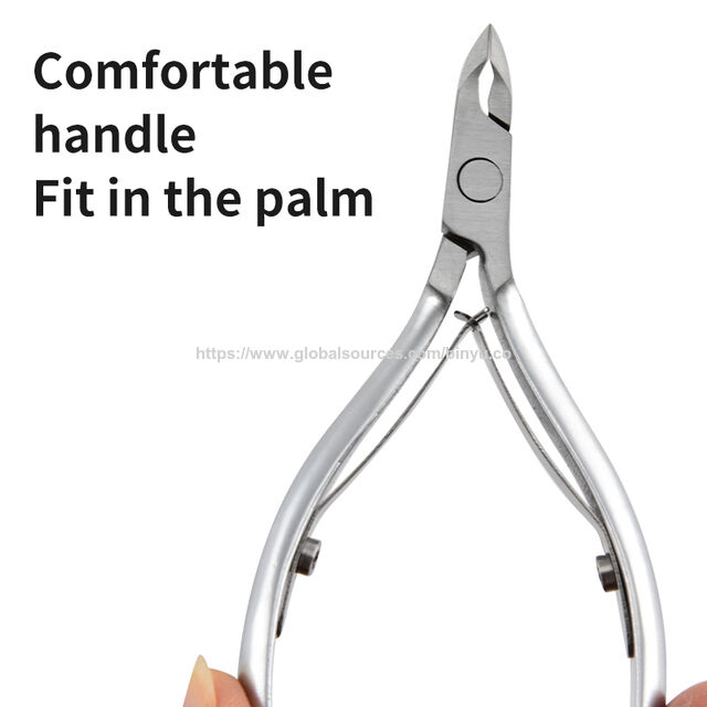 Alicate de Cutícula de Aço Inoxidável Profissional de Alta Qualidade, Cortador de Unhas de Nível, Cortador de Unhas, Ferramentas de Manicure, Tesoura de Manicure