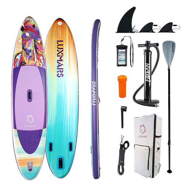 Diseño Libre OEM Tabla de Paddle Surf Hinchable Ancha y Estable para Pesca con Accesorios Duraderos para Entusiastas del Aire Libre