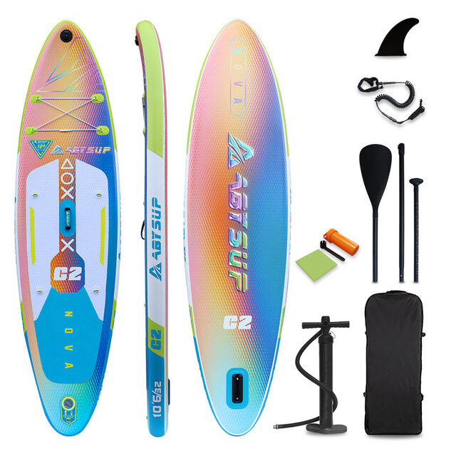 Diseño Libre OEM Tabla de Paddle Surf Hinchable Ancha y Estable para Pesca con Accesorios Duraderos para Entusiastas del Aire Libre