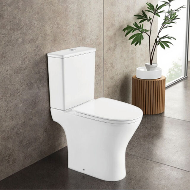 OVS Cupc ADA 1.28GPF Inodoro de bajo flujo, MAP 1000g, sanitario de porcelana vítrea de una pieza, sin borde, con sifón en P, inodoro occidental de gama alta, directo de fábrica