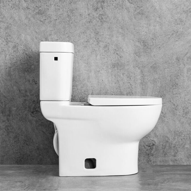 OVS Cupc ADA 1.28GPF Inodoro de bajo flujo, MAP 1000g, sanitario de porcelana vítrea de una pieza, sin borde, con sifón en P, inodoro occidental de gama alta, directo de fábrica
