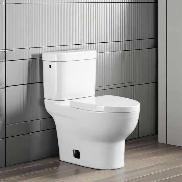 OVS Cupc ADA 1.28GPF Inodoro de bajo flujo, MAP 1000g, sanitario de porcelana vítrea de una pieza, sin borde, con sifón en P, inodoro occidental de gama alta, directo de fábrica