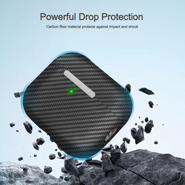 Memumi غطاء من ألياف الكربون لأجهزة AirPods Pro 3، قوي ومتين، سمك 0.5 مم، غطاء نحيف، جراب من ألياف الأراميد للحماية من السقوط 600D أسود