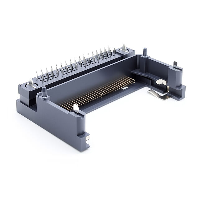 OEM-Hersteller 68-poliger Speicher-PC-Karten-Sockel-Steckverbinder PCMCIA Express Card Sockel Durchgangsbohrung rechtwinkliger PCB-Montage-Steckverbinder