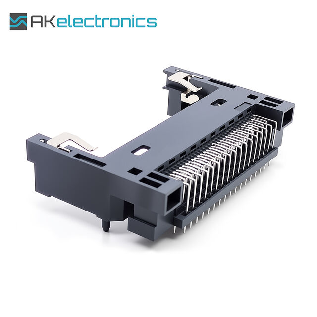 OEM-Hersteller 68-poliger Speicher-PC-Karten-Sockel-Steckverbinder PCMCIA Express Card Sockel Durchgangsbohrung rechtwinkliger PCB-Montage-Steckverbinder