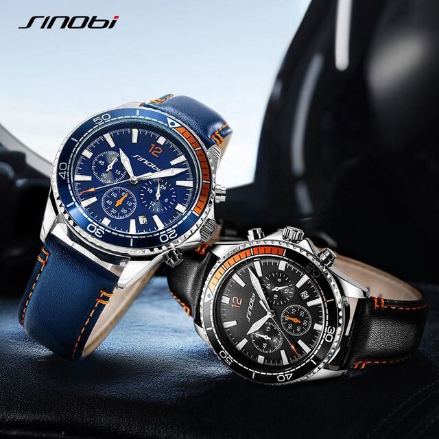 Reloj de Pulsera Multifunción Deportivo Luminoso para Hombre con Tres Manecillas Pequeñas, Resistente al Agua, de Cuarzo, Montre Femme, Caja de Regalo