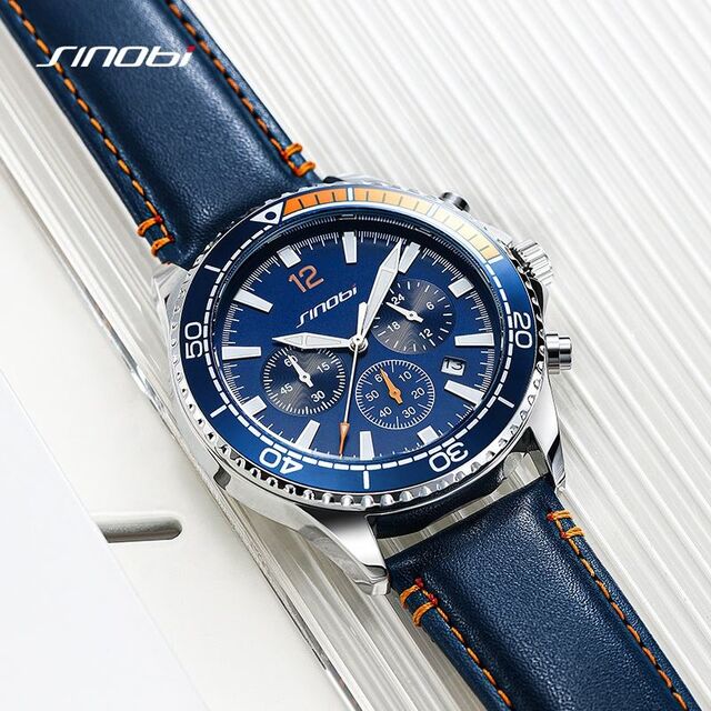Reloj de Pulsera Multifunción Deportivo Luminoso para Hombre con Tres Manecillas Pequeñas, Resistente al Agua, de Cuarzo, Montre Femme, Caja de Regalo