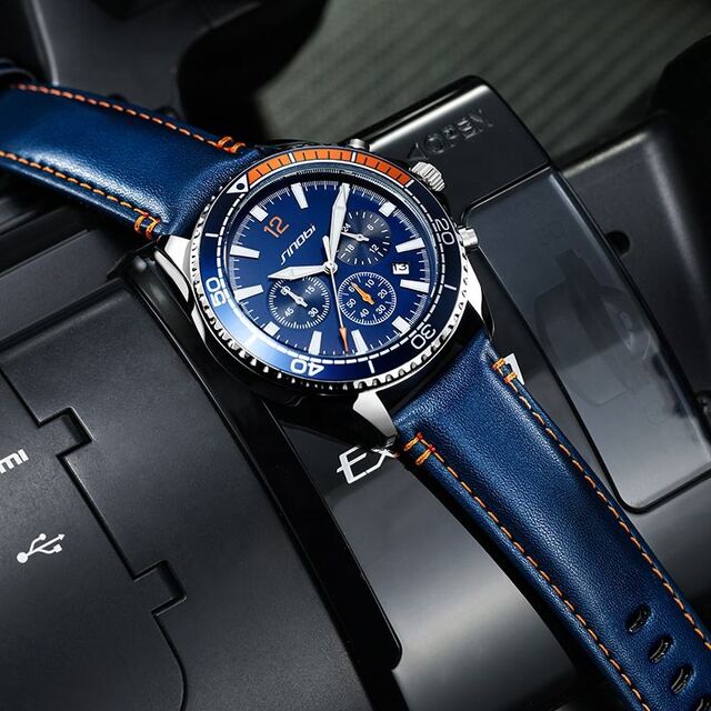 Reloj de Pulsera Multifunción Deportivo Luminoso para Hombre con Tres Manecillas Pequeñas, Resistente al Agua, de Cuarzo, Montre Femme, Caja de Regalo