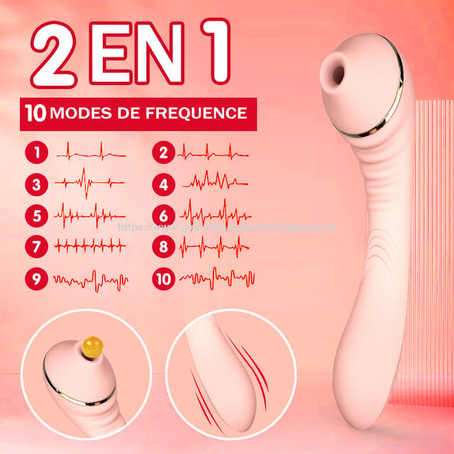 Vibreur de succion réglable à 360 degrés pour clitoris et point G avec mode de chauffage - Stimulateur de clitoris - Boîte de jouets sexuels pour femmes