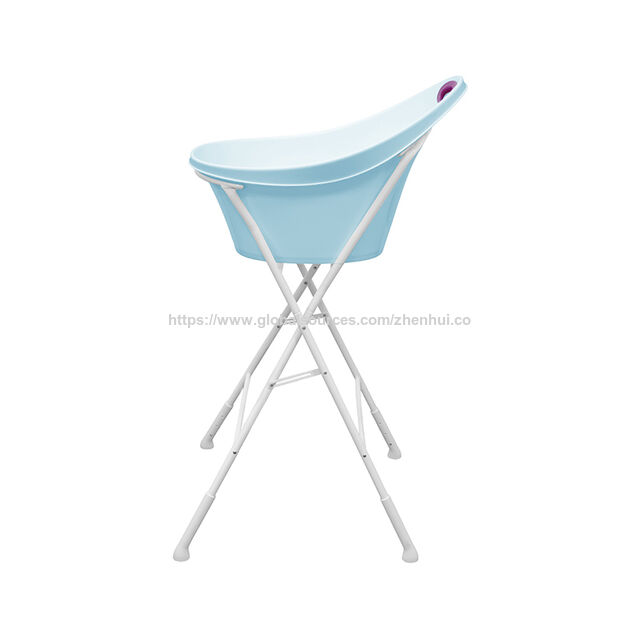 Soporte de bañera para bebé con asa: estructura estable que libera la columna lumbar. Soporte para bañera de bebé.