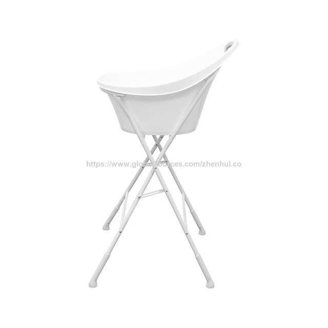 Soporte de bañera para bebé con asa: estructura estable que libera la columna lumbar. Soporte para bañera de bebé.