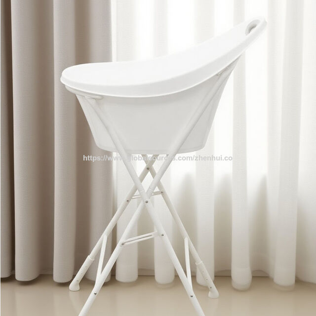 Soporte de bañera para bebé con asa: estructura estable que libera la columna lumbar. Soporte para bañera de bebé.