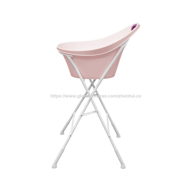 Soporte de bañera para bebé con asa: estructura estable que libera la columna lumbar. Soporte para bañera de bebé.