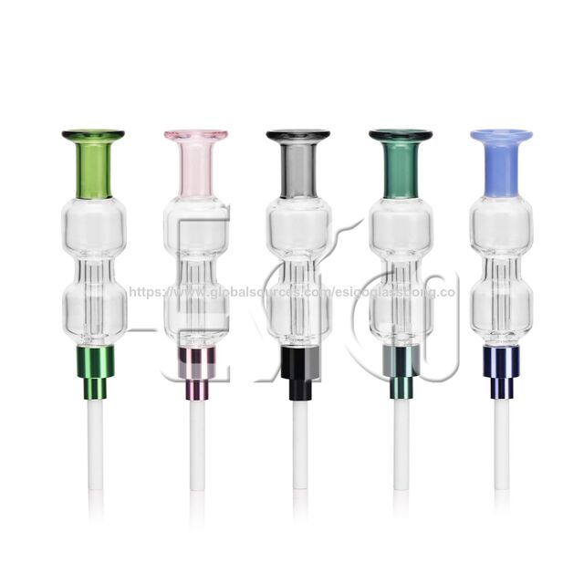 Esigo Glass Nouveaux Designs Créatifs Amovible 510 Filetage Nectar Collector Dabbing Tool Pipe à Eau en Verre Accessoires en Verre