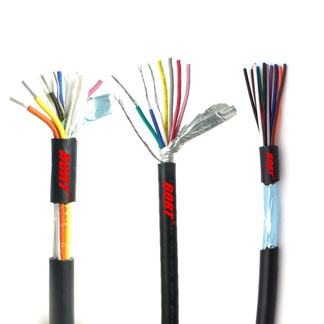 كابل تحكم مرن UL2570 1000 فولت 80 درجة مئوية 26AWG متعدد النواة نحاس مطلي بالقصدير مع درع PVC