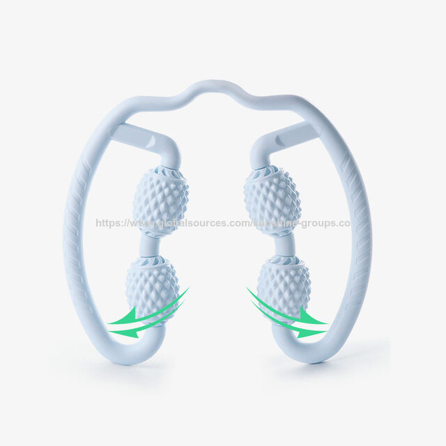 Manuelle 4-Rad U-Form Punktmassage Roller zur Muskelentspannung und Schmerzlinderung - Werbe-Massagegeräte Sportmassagegerät